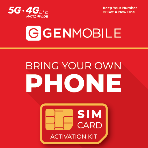Bring Your Own Phone - $10 Plan (1GB) + $5 SIM Card for non-Sprint/Boost/Virgin phones